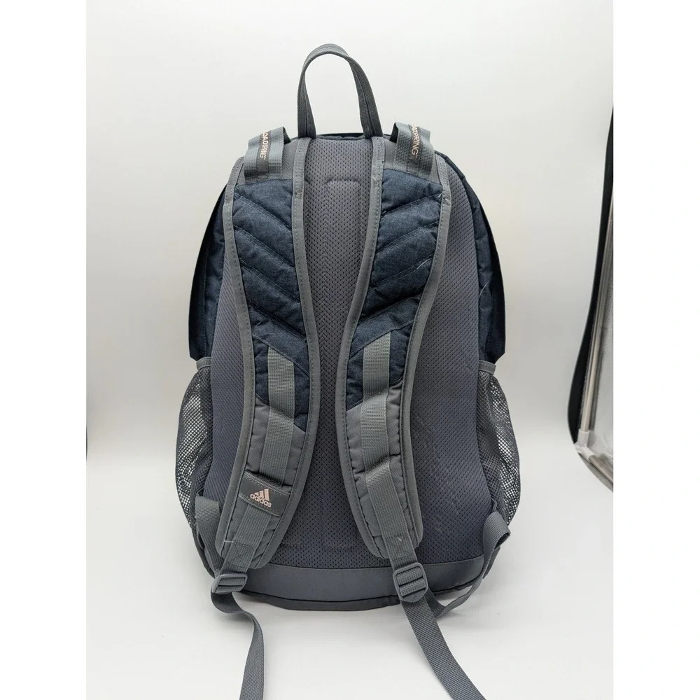 Adidas LoadSpring Backpack Navy Blue Pink Heathered School Travel Bag
